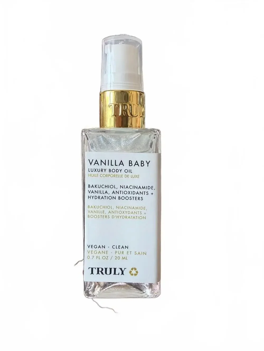 Truly Vanilla Baby Luxury Body Oil 0.7 oz 20ml NEW